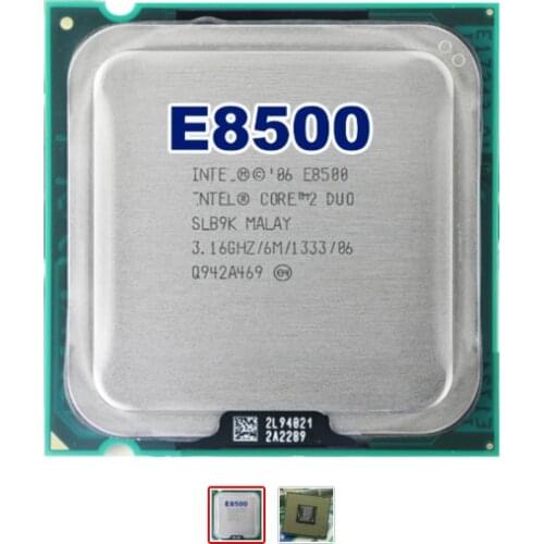 Intel core 2 duo E8500 CPU Processor (3.16Ghz/ 6M /1333GHz) Socket 775 free shipping motherboard cpu combo