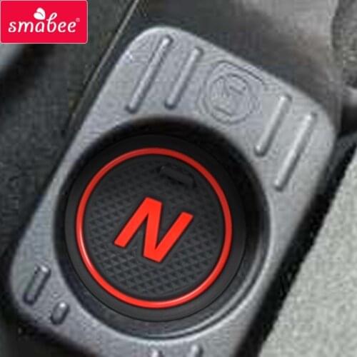 Smabee Car Anti-Slip Gate Slot Mat for Honda N-VAN 2018 NVAN Rubber Cup Holders Interior Accessories Non-slip mats Car Coaster