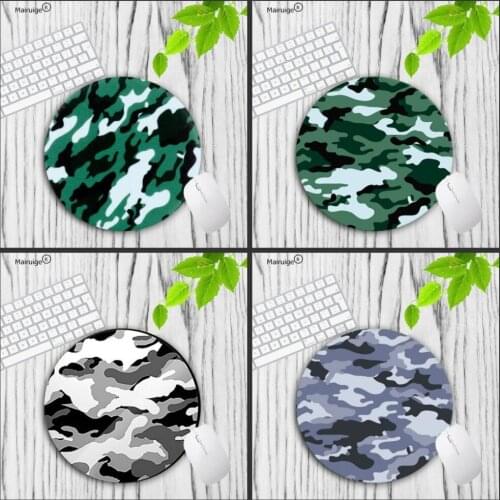 Mairuige Colourful Green Gamer Speed Mice Retail Small Rubber Mousepad 200x200 220x220mm Lock Edge Round Gaming Mouse Pad