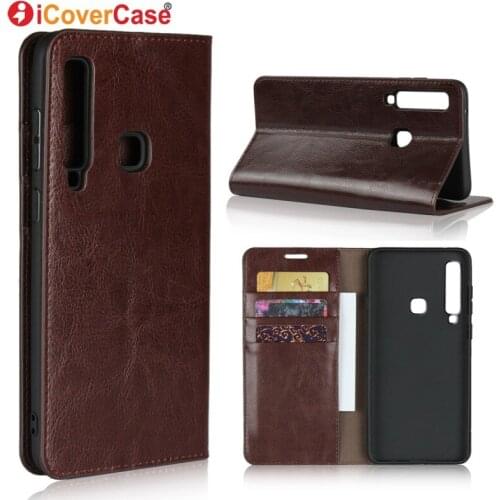 Luxury Leather Wallet For Samsung Galaxy A9 Case Silicon Cover For Samsung A9 2018 Cases Protector Bag Phone Accessory Coque