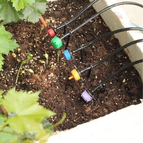 50pcs Collection All Drip Irrigation Pressure Compensating Emitters Detachable Anti-clogging Drippers Saving Water Irrigation