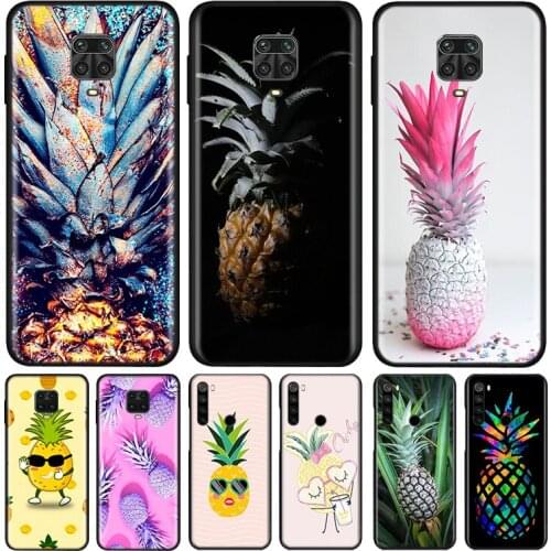 Tropical Fruit Pineapple Silicone Cover For Xiaomi Redmi Note 9 9A 9C 9S Pro Max 8T 8 7 6 5 Pro 5A 4X 4 Prime Phone Case
