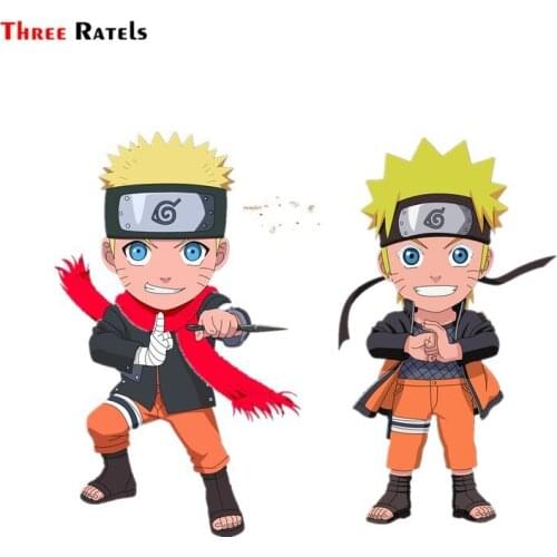 Three Ratels FC644 Chibi Shippuden japanese anime car windshield sticker skateboard decal