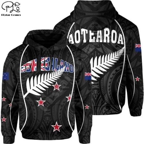 NewFashion New Zealand Maori Tribe Aotearoa Country Flag Retro Tattoo Tracksuit Men/Women Pullover Streetwear 3DPrint hoodies 17