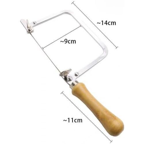 Adjustable frame saw bow U-shaped top cover jig saw, used for woodworking craft jewelry DIY hand tools