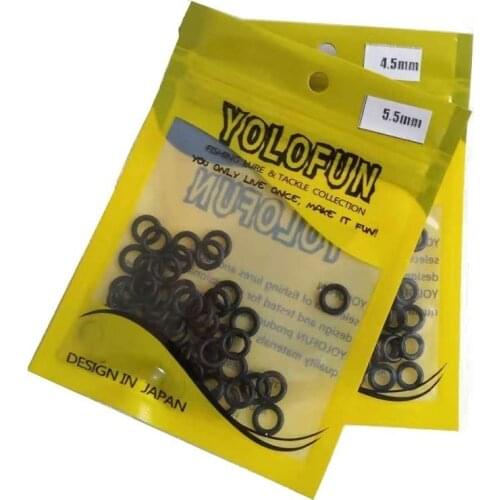 Wacky O Ring Inner Diameter 4.5mm 5.5mm Fishing Accessories 50Pcs/lot Carp Fishing Tackle Set For Neko Rig Fishing Tackles