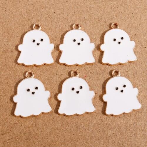 10pcs 18*22mm Cartoon Alloy Enamel Clouds Charms for Jewelry Making Necklaces Earrings Pendants DIY Handmade Crafts Accessories