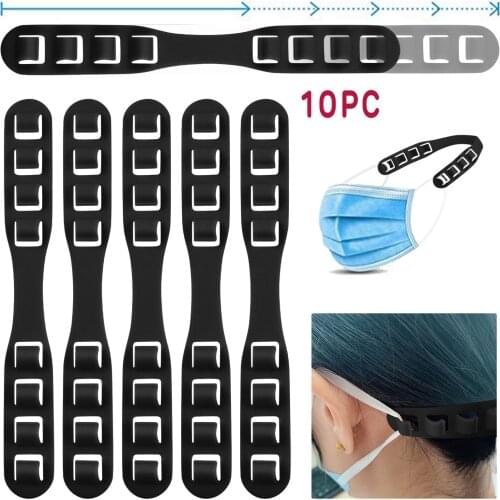 10PC Face Mask Lanyard Third Gear Adjustable Reusable Non-Slip Mascarillas Ear Grips Band Extension Mouth Cover Accessories