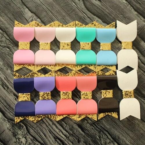 100pcs/lot Glitter Felt Hair Accessories Hair No Clip Cute Bows Glitter Felt 10colors Bows Hairpins Kids Headwear Without clips