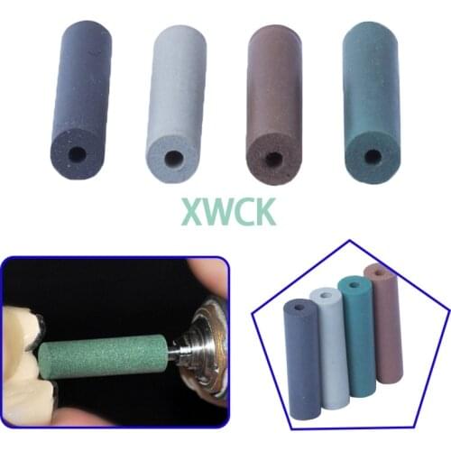 100Pcs Dental Lab Materials Rubber Polishing Granule Green / Brown/Black/Grey For Dental Jewelry Rotary