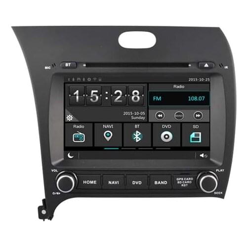 1024*600 HD car dvd player GPS Navigation for Kia K3 cerato forte stereo with multimedia bluetoothMAP free rearview CAMERA