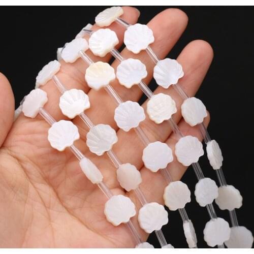20Pcs/Strand Hot Sale Natural Freshwater Shell Beads Flower-Shaped For Jewelry Making DIY Necklace Bracelet Earrings Accessory