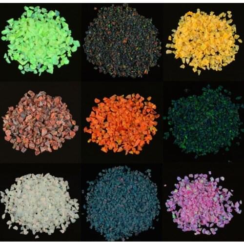 10grams/lot wholesale price 2mm-30mesh different colors synthetic opal crushed Art material for DIY jewelry making