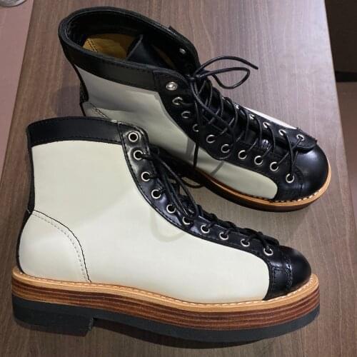 BW567 Rock Can Roll Size 35-50 Super Quality Genuine Italian Cow Leather Handmade Goodyear Welted Boots Custom Made Service OK