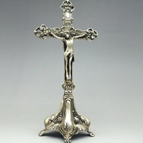 China Tibet silver handmade carved statue of Jesus NRT029
