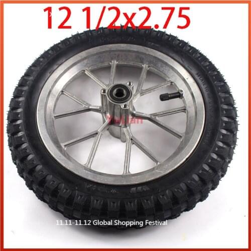 12 1 / 2 x 2.75 front and rear wheel assembly for razor dirtbike mx350 MX400 Mini dirtbike 12 1 / 2x2.75 tires