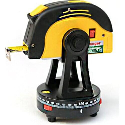 Laser Wire Line Laser Level with 5m*25mm Tracing Measuring Tape Laser level Cross Point Balance Instrument