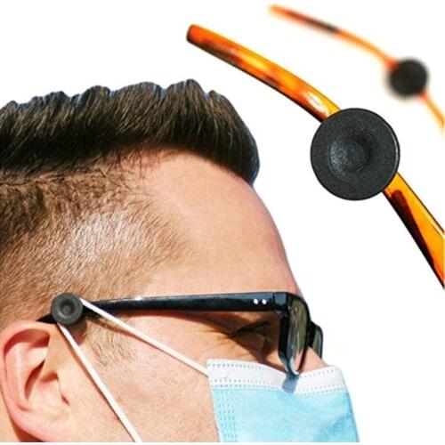 2 Pair Easy Clip on Buttons for Mask Glasses Elastic Mask Regulator Ear Protectors on Glasses Liberate Ears Oppression F3MD