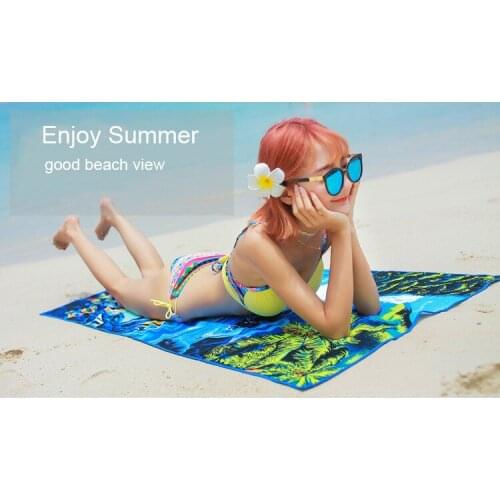 140x70 Summer Beach Towel Microfiber Absorbent Printed Towels Drying Washcloth Shower Towel Adults toalla playa algodon X052