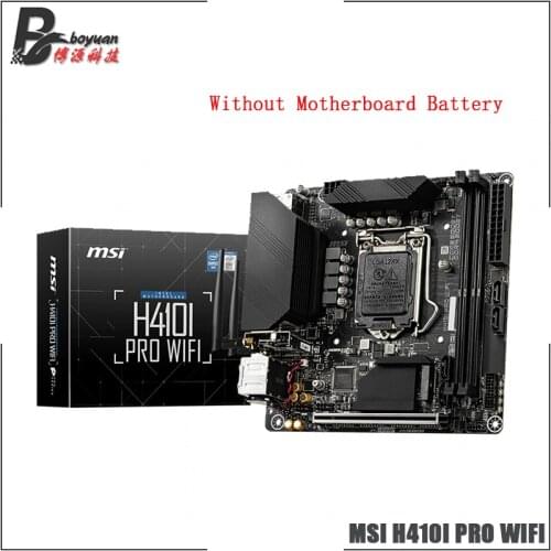 MSI H410I PRO WIFI Mini-ITX Intel h410 DDR4 M.2 2933(JEDEC), USB 3.2 Gen 1 5Gbps 64G Support 10 gen LGA 1200 CPU Motherboard