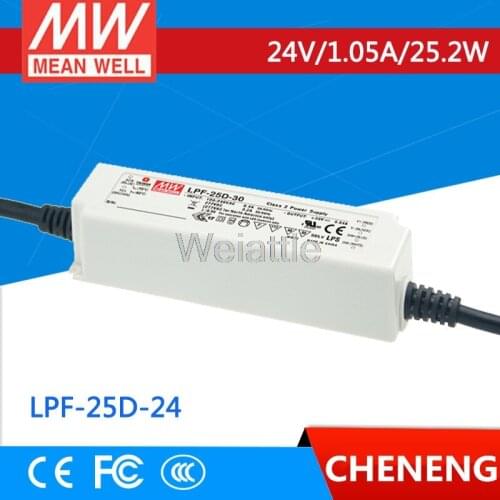 MEAN WELL original LPF-25D-24 24V 1.05A meanwell LPF-25D 24V 25.2W Single Output LED Switching Power Supply