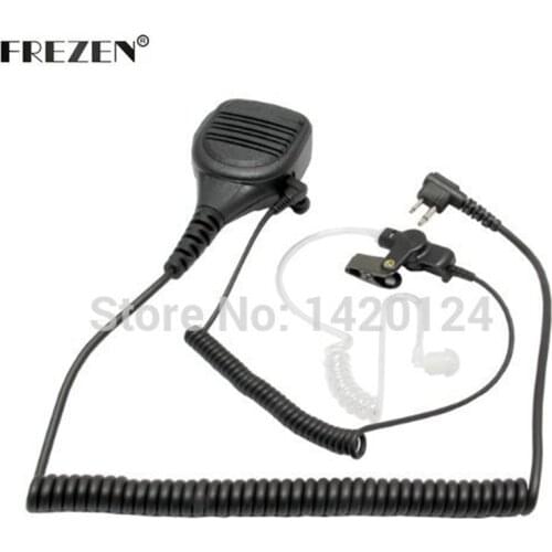 Speaker Mic Microphone For Motorola Walkie Talkie Radios GP300 CP200 XLS PR400 EP450 GTX P1225 P110 with Coil Cord Surveillance