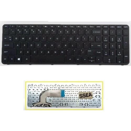 SSEA Wholesale New laptop US Keyboard for HP 250 G2 G3 255 G2 G3 256 G2 G3 Keyboard with frame