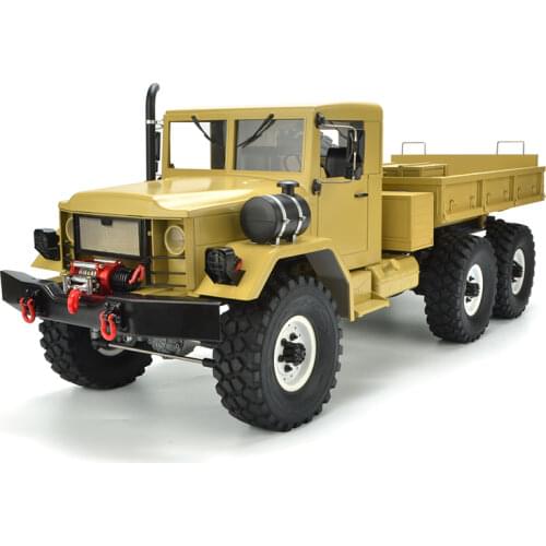 RC Truck 1/10 HC6 6WD 2.4G Remote Control Military Buggy Off-Road Vehicle Monster Crawler Electronic Model RTR CAR Toy Gift