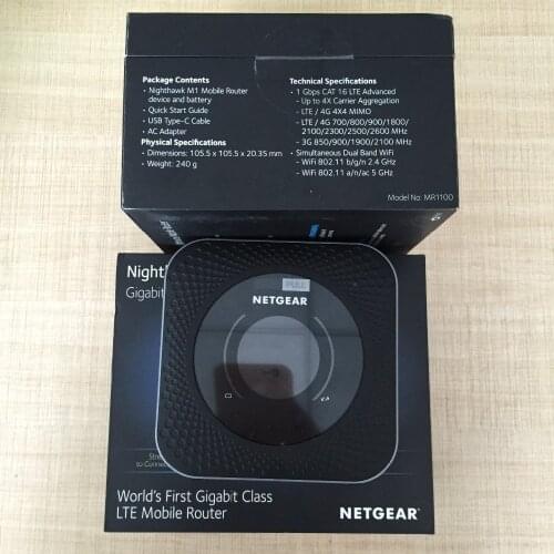 Unlocked EU version Netgear Nighthawk M1 MR1100 CAT16 4GX Gigabit LTE Mobile Router WiFi Hotspot Router pk e5788
