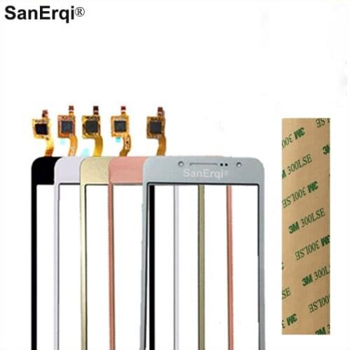 SanErqi 10pcs For Samsung Galaxy J2 Prime Duos SM-G532 G532 Touch Screen Digitizer Front Glass Lens Sensor Panel With Sticker