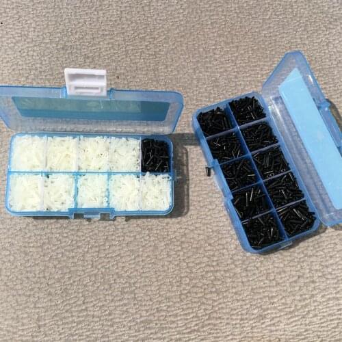 1 pack Taiwan quality badminton racket Grommets Eyelets one pack with variety types grommets white/black