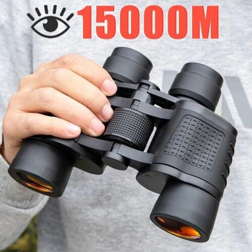 HD High Power Binoculars Telescope 80X80 Long Range Zoom Optical Glass Lens Low Light Night Vision for Hunting Sports Scope