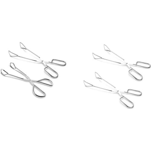 Pastry Cake Bread Clamp Grilled Food Roast Clip Kitchen Tongs Stainless Steel Cooking Buffet Picnic BBQ Pliers