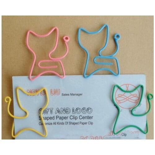 100pcs/lot Animal Memo Clip Shape Paper Clips Creative Interesting Bookmark Clip Shaped Paper Clips for Office School Home