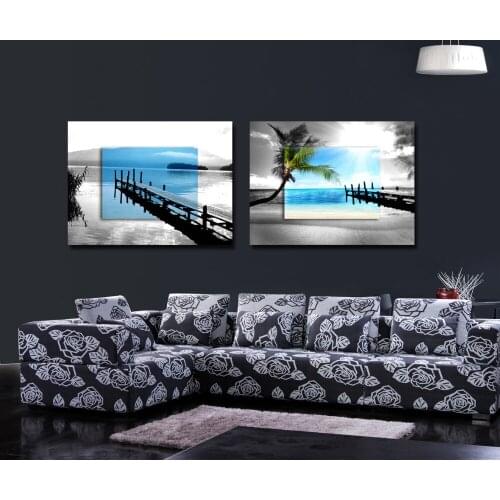 2 Piece The Calm Lake Decorative Art Painting On Canvas Living Room Home Decor Wall Paintings