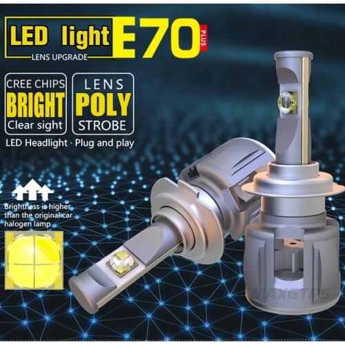 2x H7 H4 H8/H11 HB3/9005 HB4/9006 H1 9012 D1 D2 D3 D4 Car LED Headlight Auto Bulb Headlamp ETI Chip 6000K Light 120W 12000lm