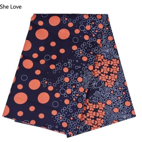 Chzimade 1 Yard Ankara African Polyester Wax Bubble Print Fabric For Party Dress Making Accessories