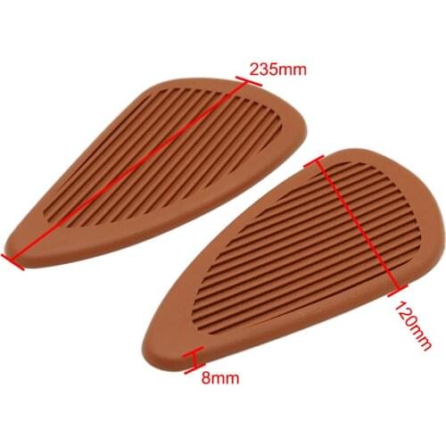 Tank Side Cover Panel For Harley Racer Classic Universal Motorcycle Rubber Gas Tank Knee Pads Side Panel Traction Pad Sticker