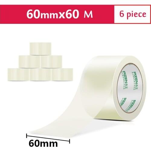 Deli High Quality Transparent Sealing Tape Packing Tapes 60mmx60m 6 Rolls