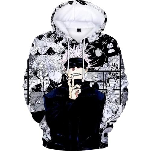 Childrens Hoodies New Anime Hoodies Jujutsu Kaisen 3D Print Sweatshirt Hoodie Men Women Hoodie Boys/girls Clothing Pullover