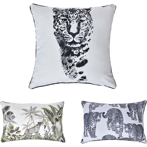 Double-sided Printing Tiger Leopard Pillow Cover for Home Decor Polyester Pillowcases Bed Sofa Decorative Pillows Cushion Cover