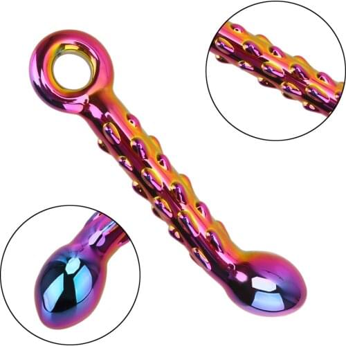 Vagina Massage Erotic Sex Products Crystal Glass Dildo Anal Plug Female Masturbation Fake Long Penis Cock Sex Toys for Women