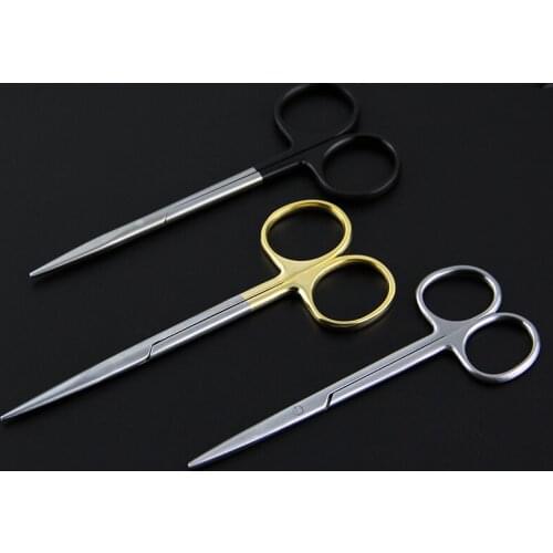 Beauty Tools Rhinoplasty Blunt Tip Scissors Nasal Cavity Peeling Surgery Round Tip Scissors Stainless Steel Straight And Curved