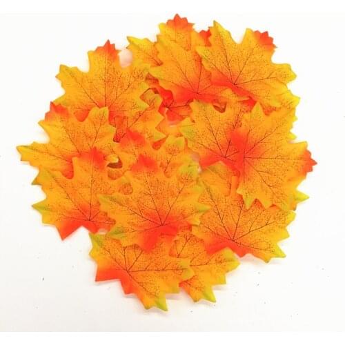 12 Colors Artificial Maple Leaf Simulation Decorative Silk Maple Leaves Fake Fall Leaves For Home Wedding Party Decor
