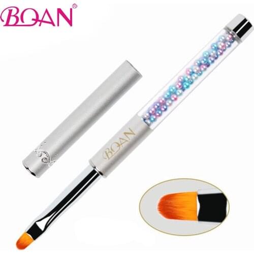BQAN Oval Brush Nail Brush Nail Art Brush Pearl Handle Nail Art Pen Beauty Nail UV Gel Drawing Painting Pen Manicure Tools