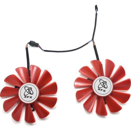 2pcs/lot 85mm FD7010H12S RX480 GPU VGA Alternative 4Pin Cooler Fan For HIS RX 570 4GB 8GB RX470 Graphics Card Cooling