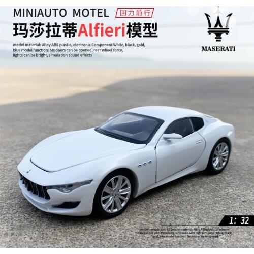 1:32 Alloy Toy Car Model Maserati Alfieri Sport-Car Diecast Metal Simulation Vehicles Collection For Children Birthday Gifts Kid