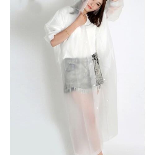 Fashion Tourism Outdoor Hiking Adult Non Disposable Thickened EVA Raincoat Motorcycle Electric Car One Person Poncho