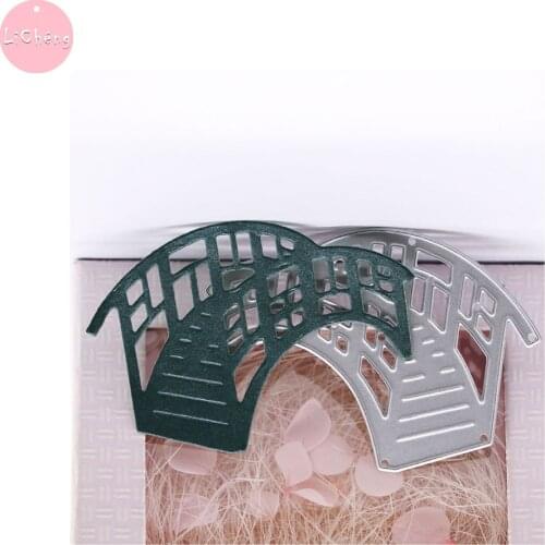 Bridge Metal Cutting Dies Scrapbooking Embossing Folders for Card Making Craft Stencil Clear Stamps and Slimline Planner Dies