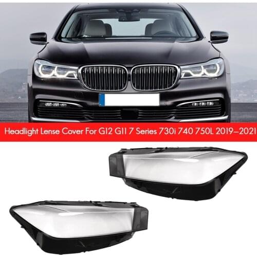 Car Headlight Lens Cover Head Light Lamp Lens Shell For-BMW G12 G11 7 Series 730I 740 750L 2019-2021